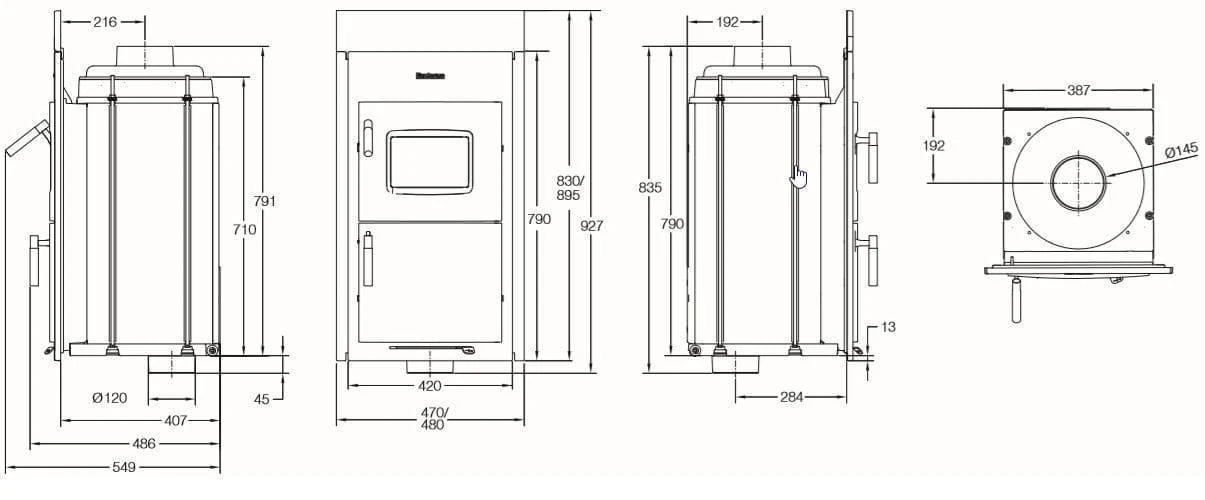 Kachelofeneinsatz Buderus Logaflame HLS117 2 Kachelofeneinsatz Buderus Logaflame HLS117 – Bild 2