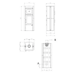 Kaminofen LA NORDICA Ester Forno Evo Vulcan | Mit Backfach -Cocoon Verkäufe Kaminofen LA NORDICA Ester Forno Evo Vulcan mit Backfach 7116734 2 114792