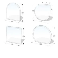 Funkenschutzplatte SENDEO Für Kaminöfen | Bodenschutz Aus Sicherheitsglas