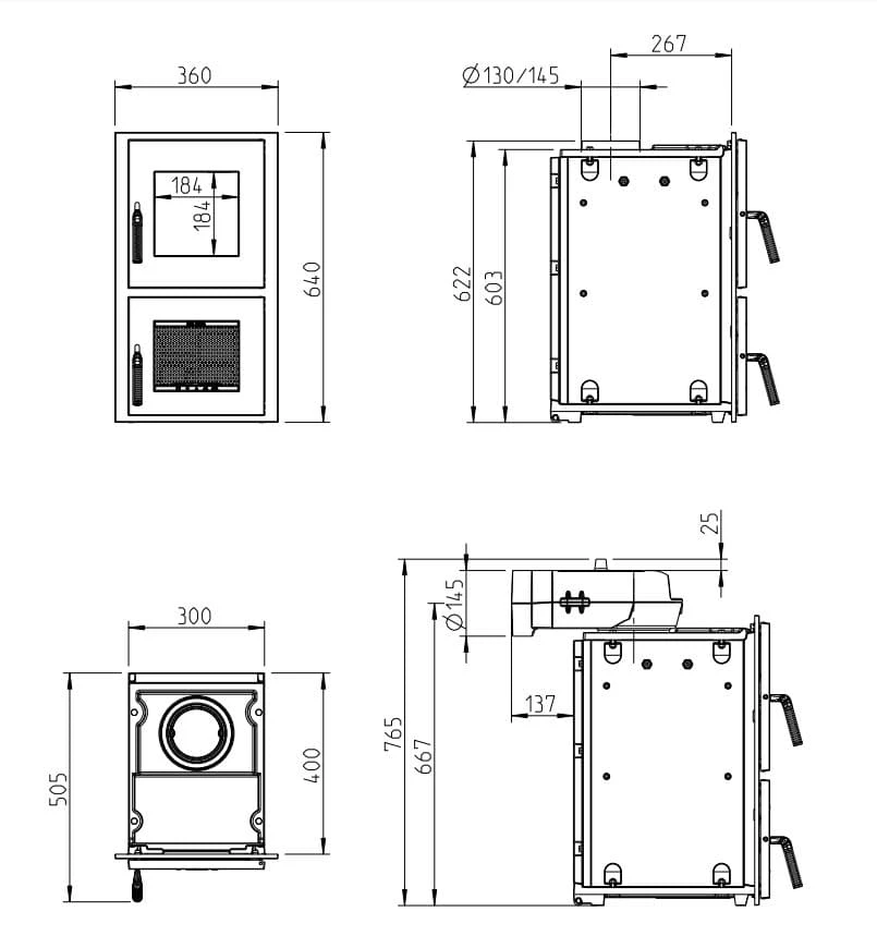 Kachelofeneinsatz LEDA Rubin K15 4 Kachelofeneinsatz LEDA Rubin K15 – Bild 4