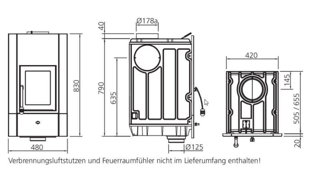 Kachelofeneinsatz Olsberg Profi 12 2 Kachelofeneinsatz Olsberg Profi 12 – Bild 2