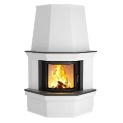 Kaminbausatz Camina S4 Eck | Eckkamin Mit Prismatischer Scheibe