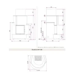 Kaminbausatz Camina S5 Front | Gebogene Scheibe -Cocoon Verkäufe kaminbausatz camina s5 front abmessungen 3 45086