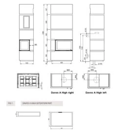 Kaminbausatz Nordpeis Davos A High | Mit Eckscheibe -Cocoon Verkäufe kaminbausatz nordpeis davos a high abmessungen mit verlaengerung 3 44401