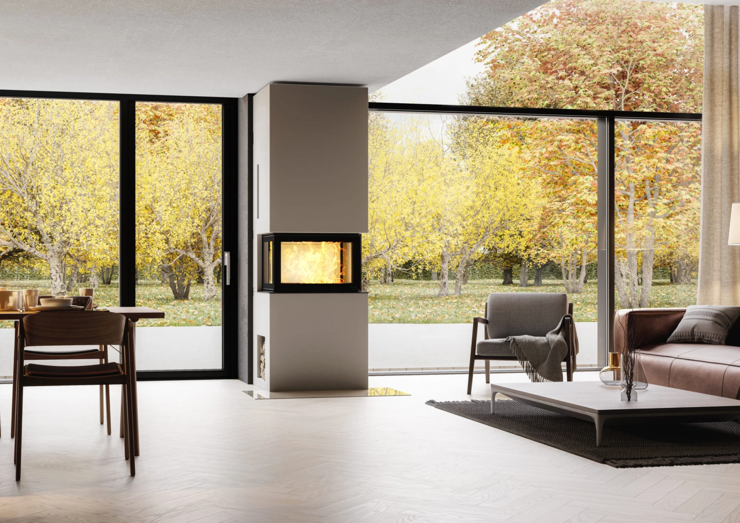 Kaminbausatz Nordpeis Geneve | 3-Seiten-Kamin 4 Kaminbausatz Nordpeis Geneve | 3-Seiten-Kamin – Bild 4