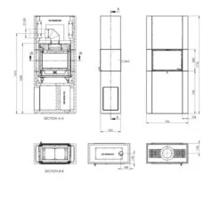 Kaminbausatz Nordpeis Osaka T | Tunnelkamin | Gerade Scheibe -Cocoon Verkäufe kaminbausatz nordpeis osaka t abmessungen 1 3 45580