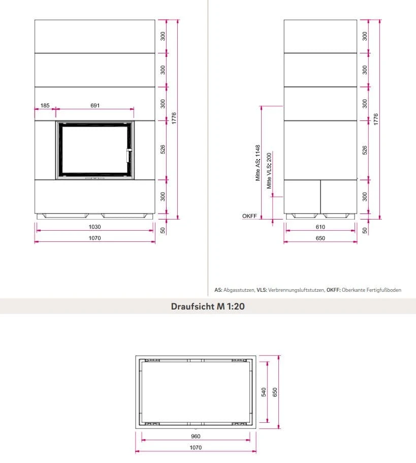 Kaminbausatz Camina S7 Hoch | Gerade Scheibe 5 Kaminbausatz Camina S7 Hoch | Gerade Scheibe – Bild 5