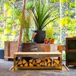 Kaminholzregal FORNO BHSH | Kaminholzbank | Für Den Außenbereich -Cocoon Verkäufe kaminholzregal forno bhsh milieu 2 6 107030