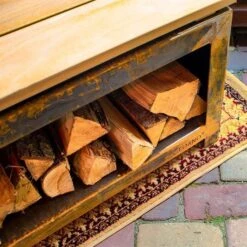 Kaminholzregal FORNO BHSH | Kaminholzbank | Für Den Außenbereich -Cocoon Verkäufe kaminholzregal forno bhsh milieu 5 107048