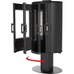 Kaminofen Kratki KOZA AB S N O DR | Drehbar | Tür Selbstschließend -Cocoon Verkäufe kaminofen kratki koza ab s n dr glas detail 1jpg 4 143916