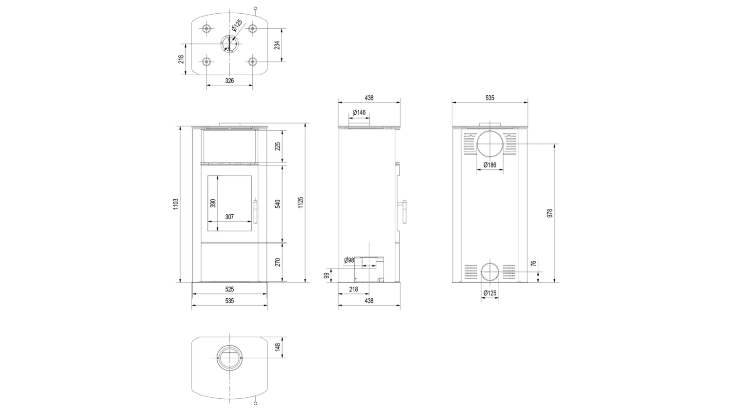 Kaminofen Kratki KOZA PROTON | Mit Warmhaltefach | Tür Selbstschließend 4 Kaminofen Kratki KOZA PROTON | Mit Warmhaltefach | Tür Selbstschließend – Bild 4