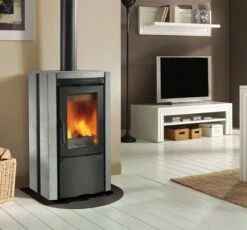 Kaminofen LA NORDICA Ester BII Naturstein -Cocoon Verkäufe kaminofen la nordica ester bii milieu 4 91226