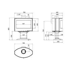 Kaminofen LACUNZA TARBES -Cocoon Verkäufe kaminofen lacunza tarbes abmessungenjpg 3 135052