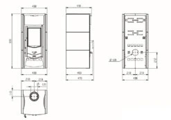 Kaminofen LA NORDICA Asia BII Vulcan 7 Kaminofen LA NORDICA Asia BII Vulcan -Cocoon Verkäufe kaminofen lanordica asia b2 abmessungen 2 96149