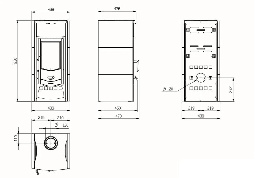 Kaminofen LA NORDICA Asia BII Vulcan 2 Kaminofen LA NORDICA Asia BII Vulcan – Bild 2