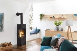 Kaminofen LEDA CORNA ES -Cocoon Verkäufe kaminofen leda corna es links schwarz milieu 5 45433