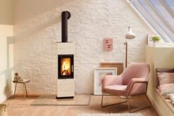 Kaminofen LEDA CORNA Tec -Cocoon Verkäufe kaminofen leda corna weiss milieu 6 32275