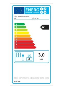 Kaminofen LEDA PEPPA Tec -Cocoon Verkäufe kaminofen leda peppa tec energielabel 4 37740