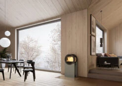 Kaminofen Nordpeis Me Concrete -Cocoon Verkäufe kaminofen nordpeis me concrete mit seitenglas milieu 5 91757