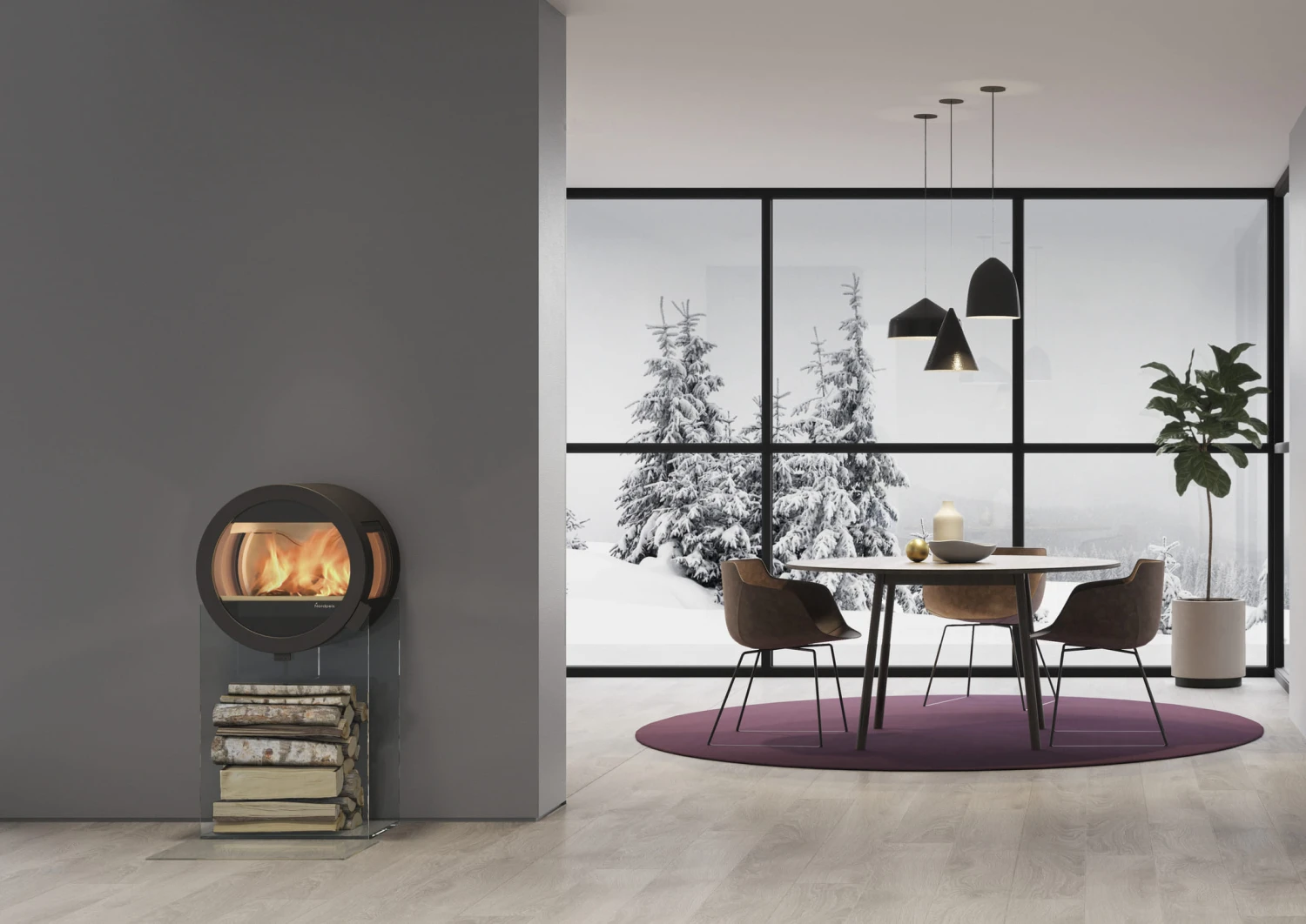 Kaminofen Nordpeis Me Glas 5 Kaminofen Nordpeis Me Glas – Bild 5