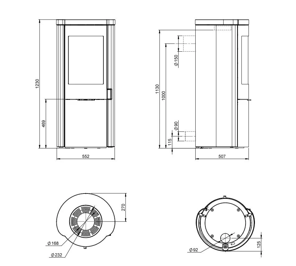 Kaminofen Nordpeis Origo Colorado 2 Kaminofen Nordpeis Origo Colorado – Bild 2