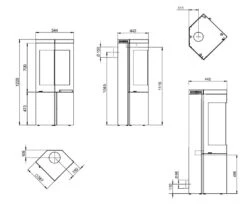 Kaminofen Nordpeis Quadro 2 Basic -Cocoon Verkäufe kaminofen nordpeis quadro 2 abmessungen 3 54687