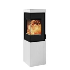 Kaminbausatz Nordpeis Quadro Colorado White Exclusive | Eckkamin