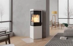 Kaminbausatz Nordpeis Quadro Colorado White Exclusive | Eckkamin -Cocoon Verkäufe kaminofen nordpeis quadro white exclusive milieu 4 79467