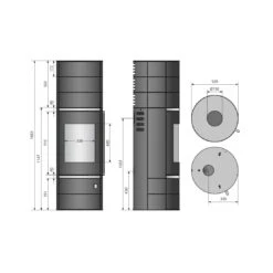 Kaminofen ORANIER Ostro (W+) -Cocoon Verkäufe kaminofen oranier ostro w abmessungen 4 108756