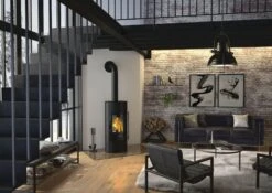 Kaminofen ORANIER Polar Neo Blackline -Cocoon Verkäufe kaminofen oranier polar neo blackline milieu 4 105176