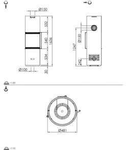Kaminofen Spartherm Passo L Black Edition -Cocoon Verkäufe kaminofen spartherm passo l abmessungen 3 91253