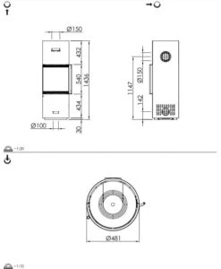 Kaminofen Spartherm Passo S Black Edition -Cocoon Verkäufe kaminofen spartherm passo s abmessungen 3 81156