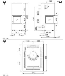 Kaminofen Spartherm SEE Artemis -Cocoon Verkäufe kaminofen spartherm see artemis abmessungen 6 98558