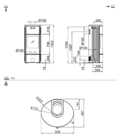 Kaminofen Spartherm Senso L Klassik | Kalkstein Porto Blanco -Cocoon Verkäufe kaminofen spartherm senso l klassik abmessungen neu 3 4691