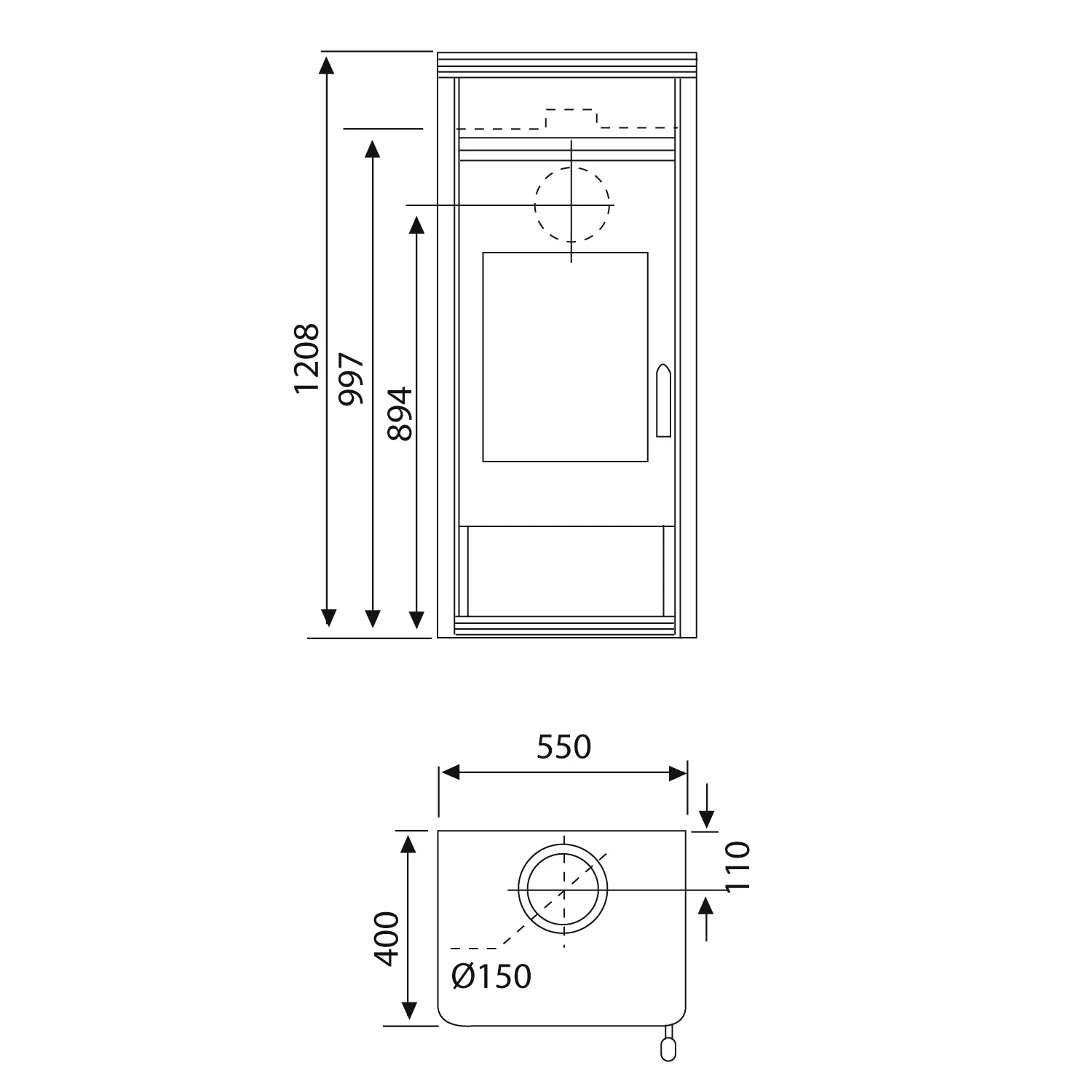 Kaminofen WAMSLER Orpheus Mit Warmhaltefach 3 Kaminofen WAMSLER Orpheus Mit Warmhaltefach – Bild 3