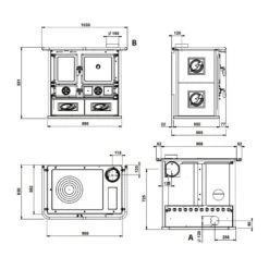 Küchenofen LA NORDICA Rosa 5.0 -Cocoon Verkäufe kuechenofen lanordica rosa naturstein abmessungen 4 113697