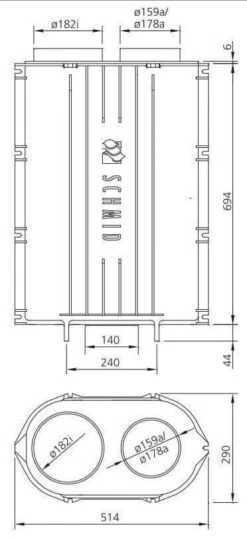 Nachheizkasten Schmid NHK G 73 | Guss | Mit Schamotteauskleidung -Cocoon Verkäufe nachheizkasten schamotte abmessungen 4 9699