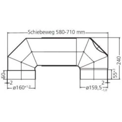 Ofenrohr Hörtnagl Ø 160 Mm / 160 Mm | Blank | Doppelbogen -Cocoon Verkäufe ofenrohr moeck blank doppelbogen 160 abmessungenjpg 2 6013