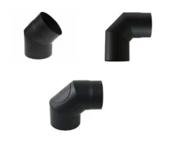 Ofenrohr Ø 130 Mm | Schwarz | Rohrwinkel