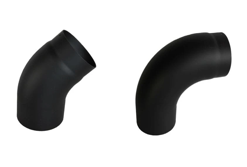 Ofenrohr Ø 130 Mm | Schwarz | Rohrbogen 1 Ofenrohr Ø 130 Mm | Schwarz | Rohrbogen